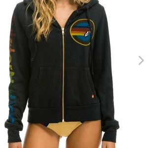 NWOT** AVIATOR NATION HOODIE - CHARCOAL-size medium* unisex *